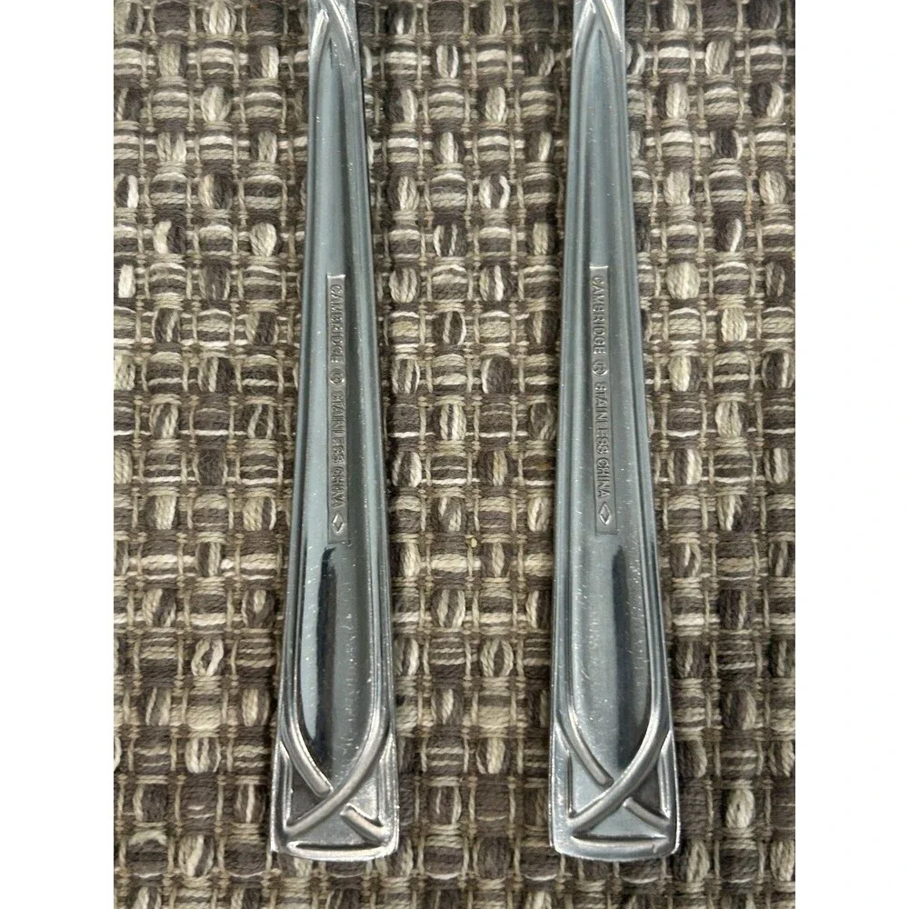 Cambridge Crossroad Sand Stainless Steel Dinner Forks Set Of 8 Flatware